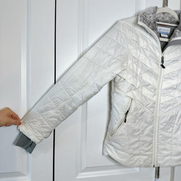 COLUMBIA White Kaleidaslope II Jacket Omni-Heat Insulated Thermal Coat | Small - Picture 6 of 15